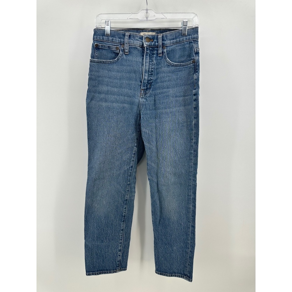 Madewell Classic Straight Jean High Rise Medium Wash AF697 Size 27